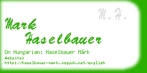 mark haselbauer business card